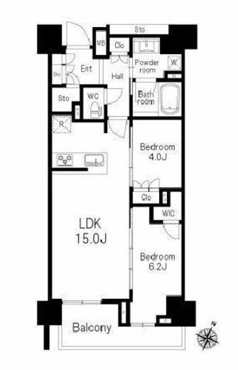 プラウド日本橋三越前　702号室　間取り