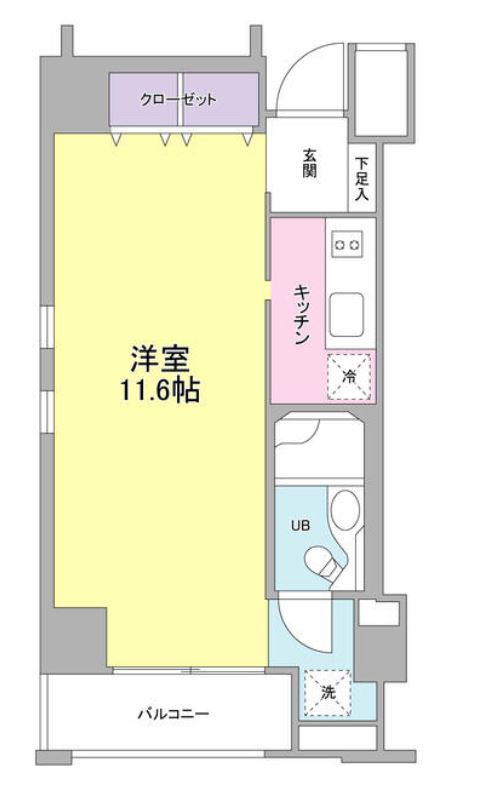 KDXレジデンス日本橋人形町　401号室　間取り
