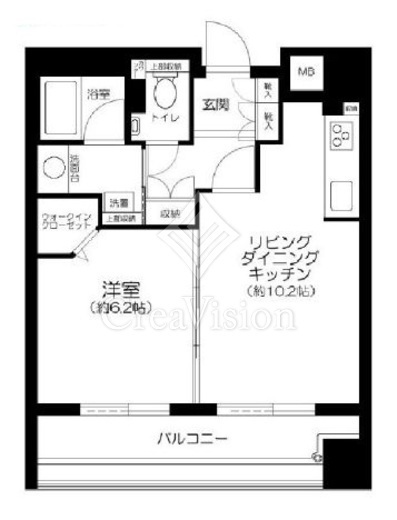 レフィール日本橋本町　602号室　間取り