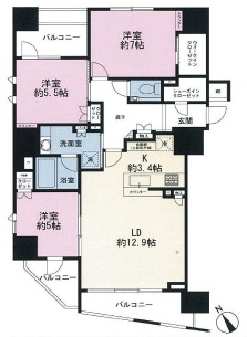 ザ・パークハウス東銀座　201号室　間取り