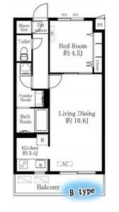オーキッドレジデンス銀座東　202号室　間取り