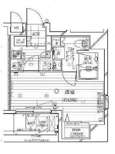 レガリス銀座イースト　201号室　間取り