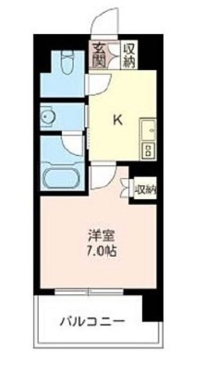 オーキッドレジデンス品川　105号室　間取り