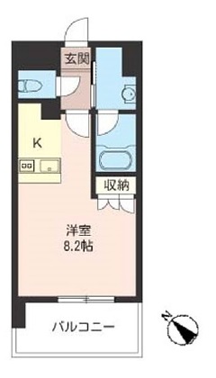 オーキッドレジデンス品川　404号室　間取り