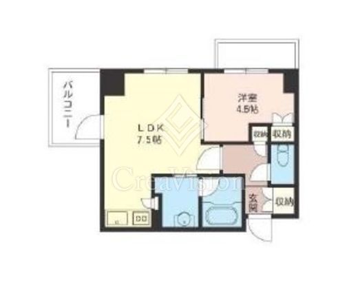 オーキッドレジデンス品川　515号室　間取り