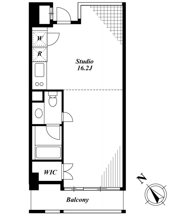 キャビンアリーナ赤坂　603号室　間取り