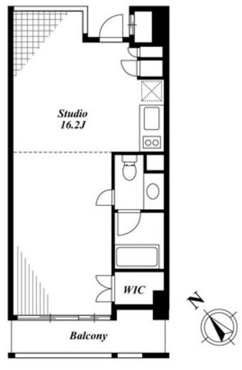 キャビンアリーナ赤坂　602号室　間取り