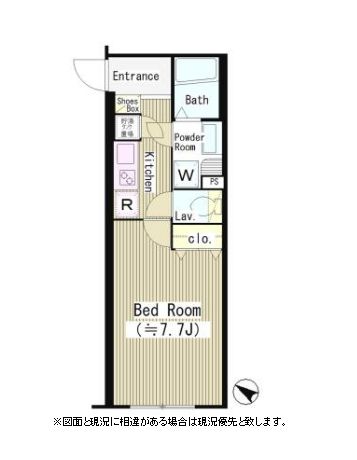 シーズリンクス赤坂　404号室　間取り