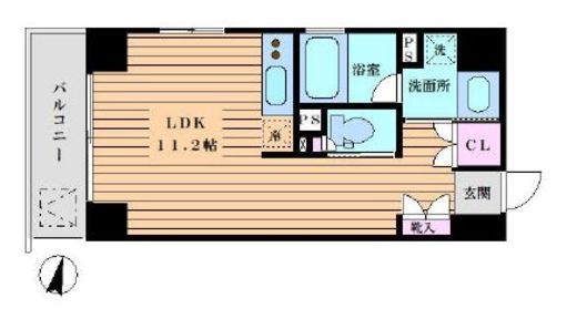 パークヒルズ赤坂　202号室　間取り