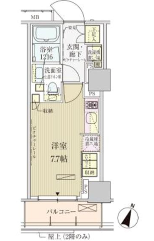 パークアクシス赤坂見附　1103号室　間取り