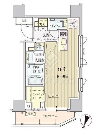 パークアクシス赤坂見附　306号室　間取り