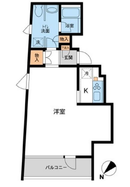 FLEG赤坂　303号室　間取り