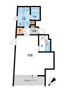 FLEG赤坂　303号室　間取り