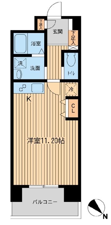 六本木ライズハウス　301号室　間取り