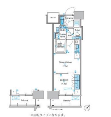 パークアクシス豊洲キャナル　906号室　間取り