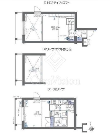 ZOOM六本木　304号室　間取り