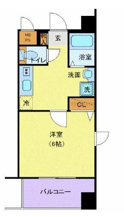 グランヴァン銀座東　805号室　間取り