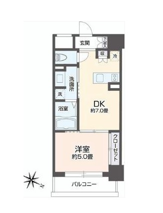 リエトコート元赤坂　303号室　間取り
