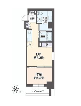 リエトコート元赤坂　501号室　間取り