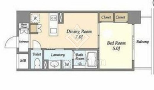 リエトコート元赤坂　703号室　間取り