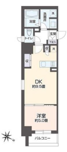 リエトコート元赤坂　804号室　間取り