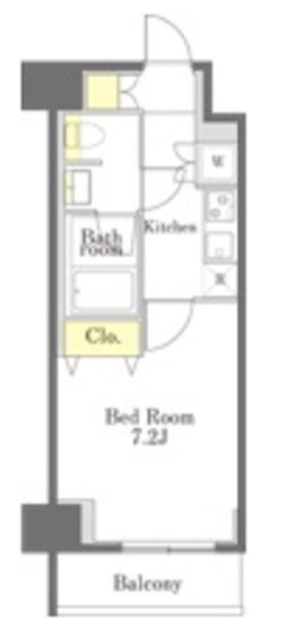 Dimus勝どき　102号室　間取り