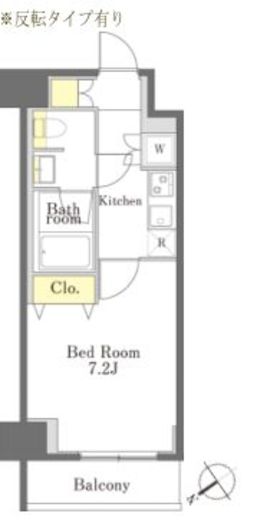 Dimus勝どき　304号室　間取り