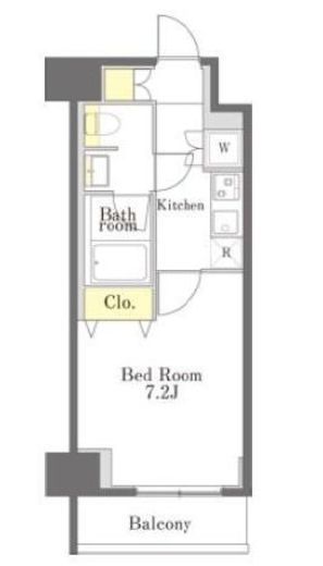 Dimus勝どき　516号室　間取り