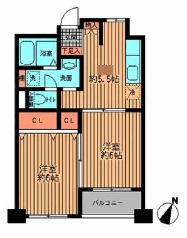 プライムアーバン勝どき　1014号室　間取り