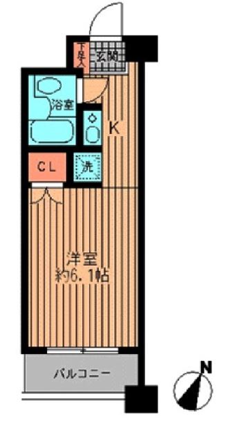 プライムアーバン勝どき　306号室　間取り