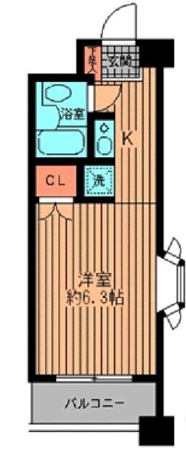 プライムアーバン勝どき　301号室　間取り