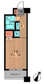 プライムアーバン勝どき　807号室　間取り