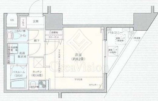 ロアール茅場町　404号室　間取り