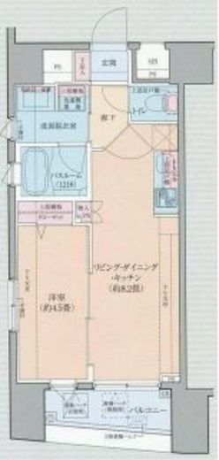 ロアール茅場町　401号室　間取り