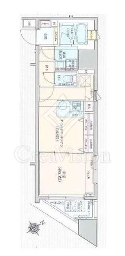 ロアール茅場町　5F2号室　間取り