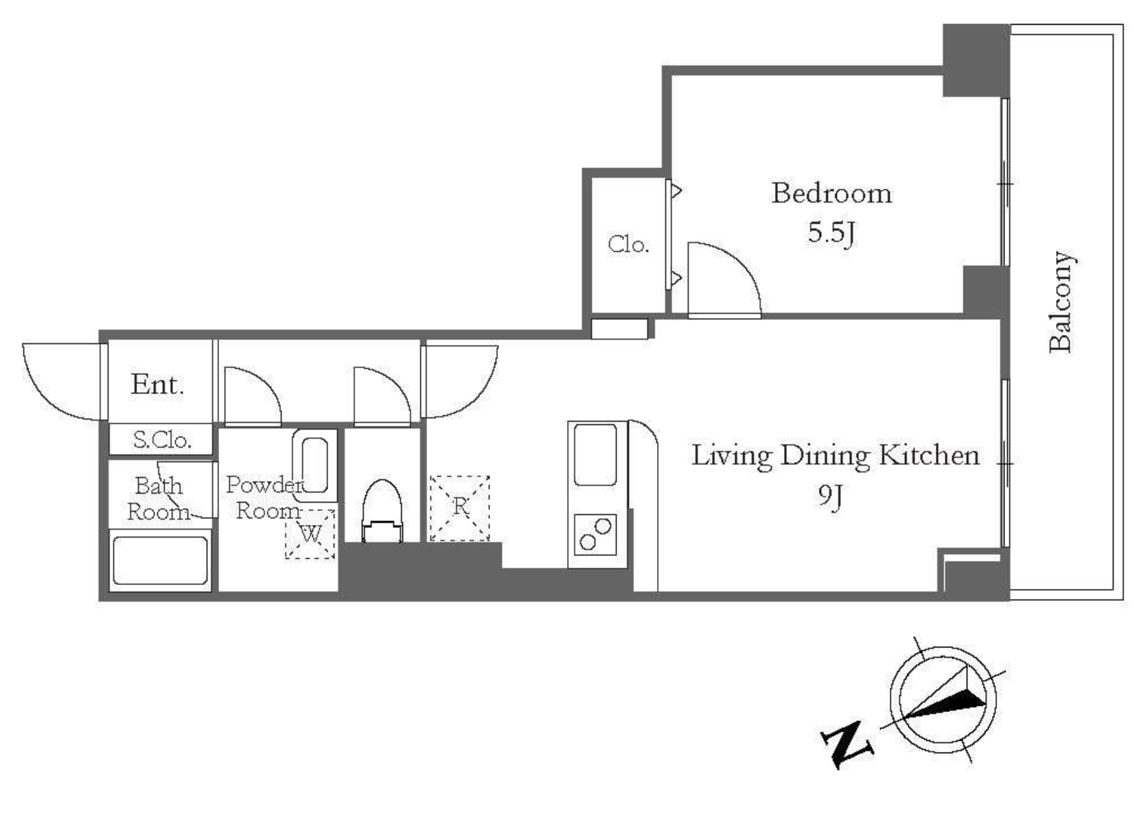 リバーシティ21新川　3509号室　間取り