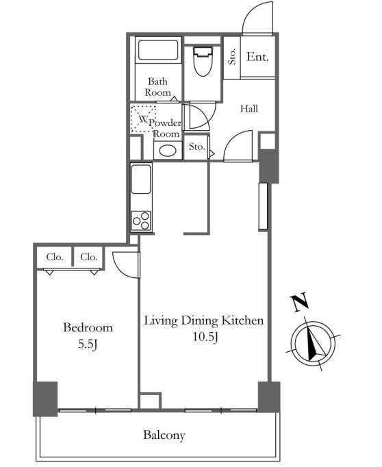 リバーシティ21新川　2011号室　間取り