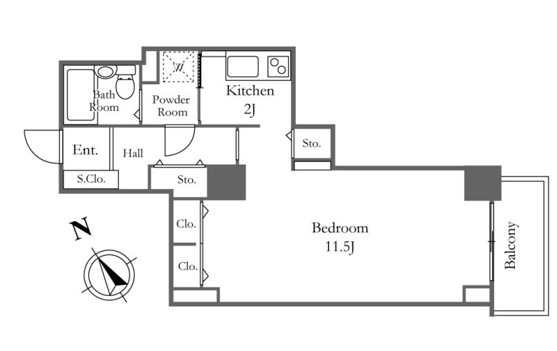 リバーシティ21新川　2606号室　間取り