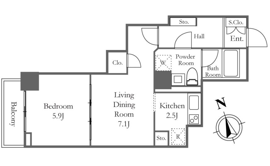 リバーシティ21新川　2914号室　間取り