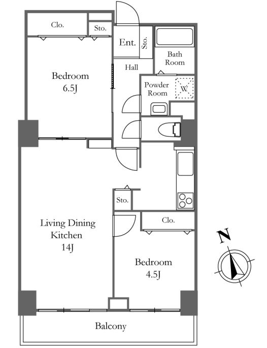 リバーシティ21新川　2110号室　間取り
