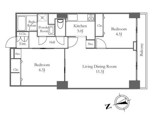 リバーシティ21新川　1309号室　間取り