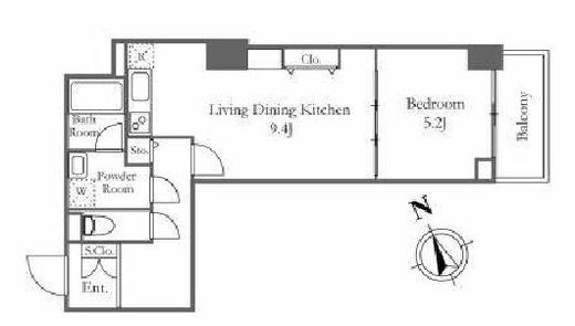 リバーシティ21新川　1602号室　間取り