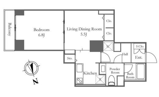 リバーシティ21新川　1706号室　間取り