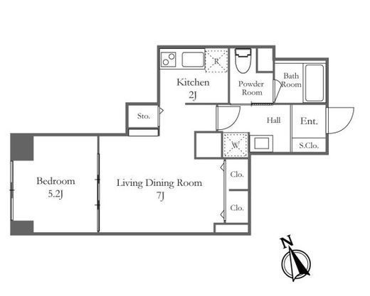 リバーシティ21新川　1813号室　間取り