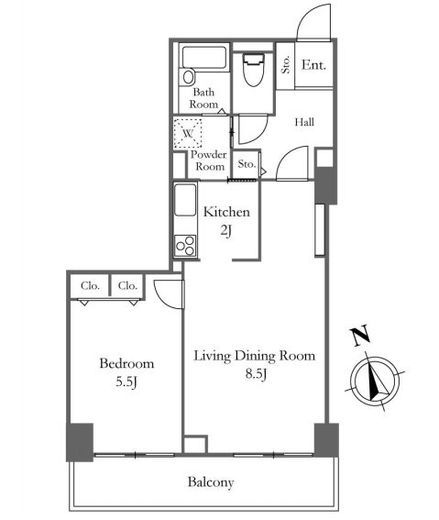 リバーシティ21新川　2011号室　間取り