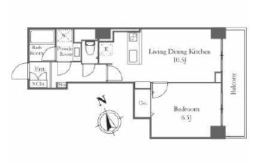 リバーシティ21新川　2105号室　間取り
