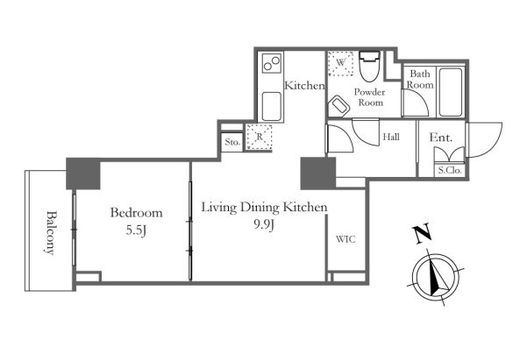 リバーシティ21新川　2113号室　間取り