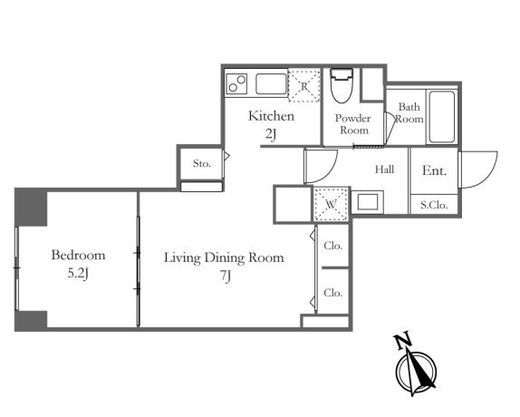 リバーシティ21新川　2213号室　間取り