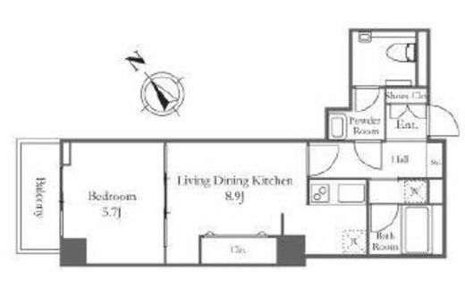 リバーシティ21新川　3013号室　間取り