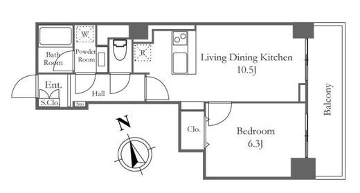 リバーシティ21新川　804号室　間取り